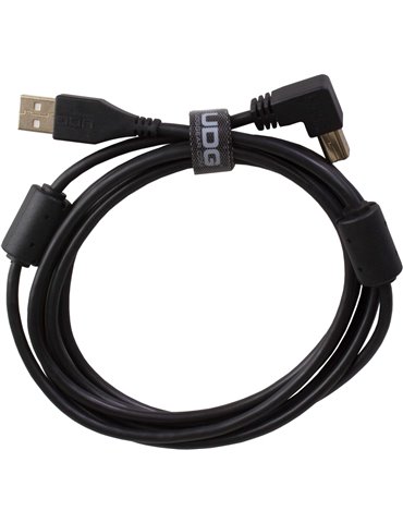 U95004BL - ULTIMATE AUDIO CABLE USB 2.0 A-B BLACK ANGLED 1M