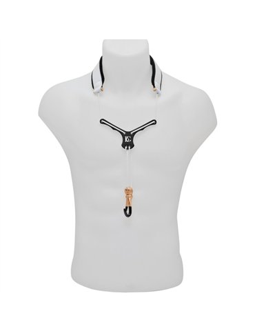 Cordón Saxo BG S-28YBMSH Cuero Zen Al Cuello Blanco