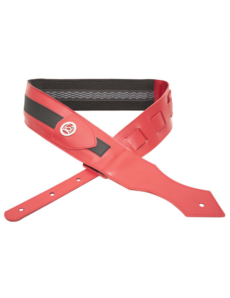 Correa Guitarra BG Cuero Rojo/Negro GLD190