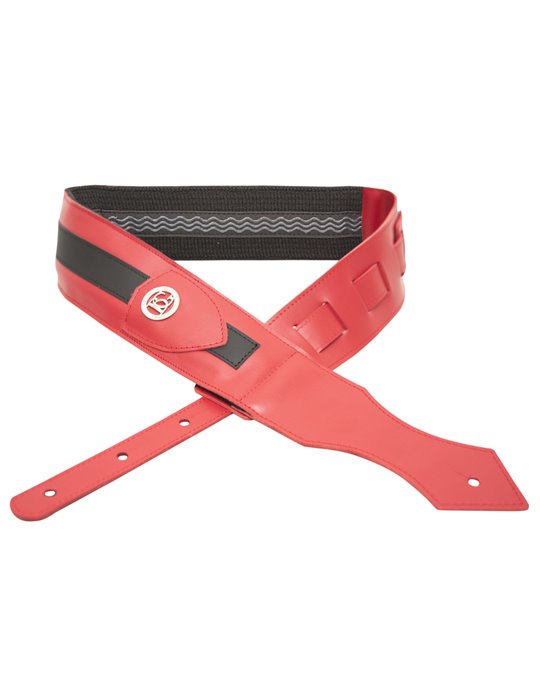Correa Guitarra BG Cuero Rojo/Negro GLD190