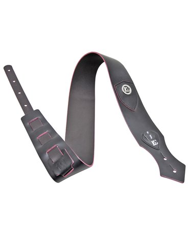 Correa Guitarra BG Cuero Negro sin acolchar GLS10 2