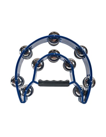 Pandereta Media Luna Doble Bocheli TAM-20BL Azul