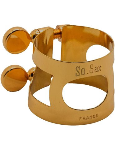 Abrazadera Saxo Soprano Bonade M80 Lacada Envejecida LSSOM80DGO