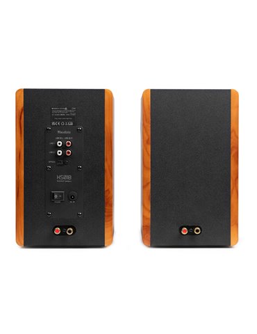 KS01B Juego de altavoces de estantería activos 120W BT Madera 2