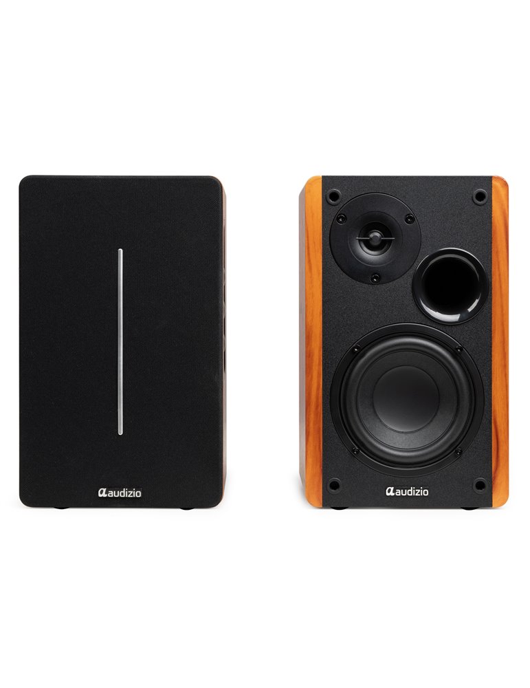 KS01B Juego de altavoces de estantería activos 120W BT Madera