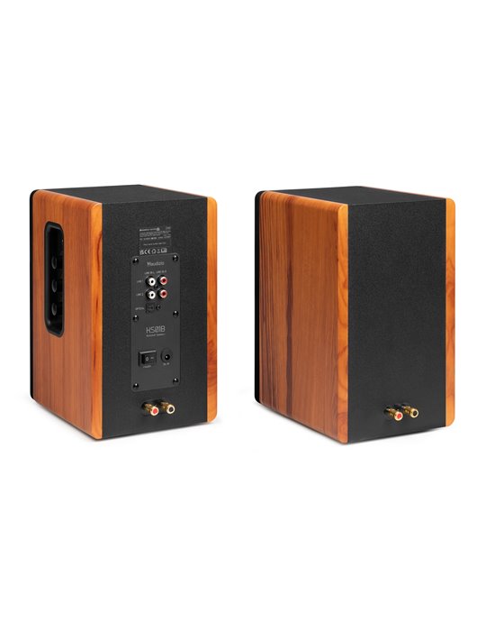 KS01B Juego de altavoces de estantería activos 120W BT Madera
