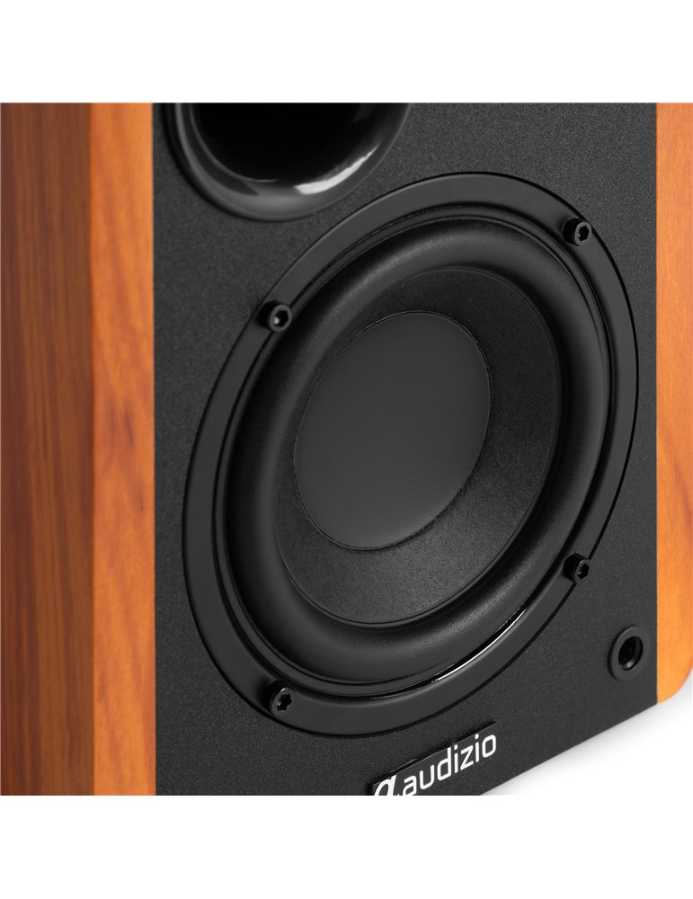 KS01B Juego de altavoces de estantería activos 120W BT Madera