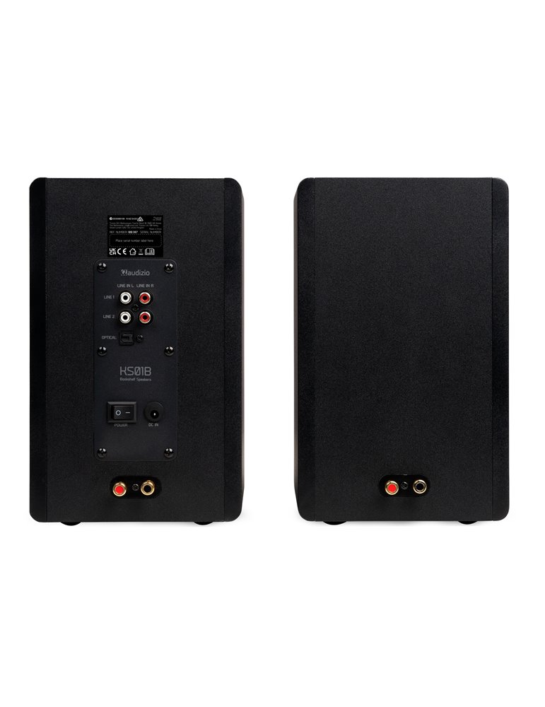 KS01B Juego de altavoces de estantería activa 120W BT Negro