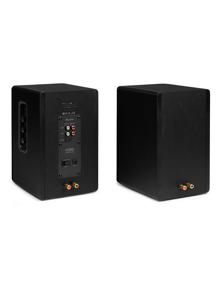 KS01B Juego de altavoces de estantería activa 120W BT Negro