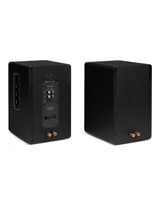 KS01B Juego de altavoces de estantería activa 120W BT Negro