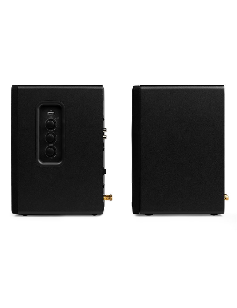 KS01B Juego de altavoces de estantería activa 120W BT Negro