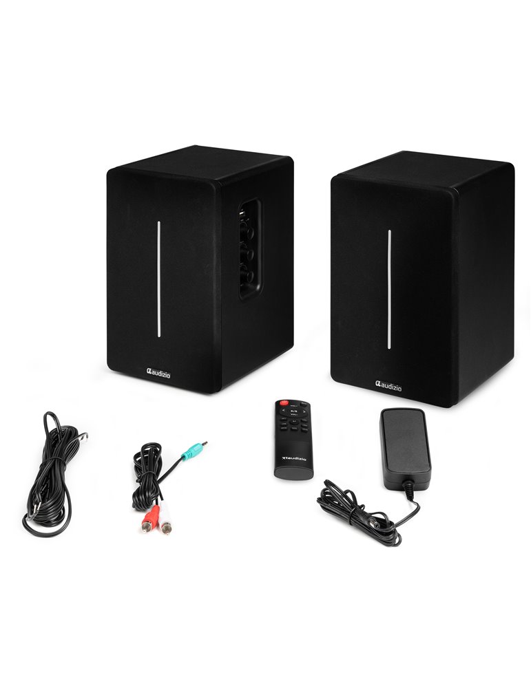 KS01B Juego de altavoces de estantería activa 120W BT Negro