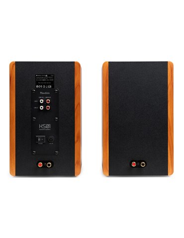 KS01 Juego de altavoces de estantería activos 80W madera 2