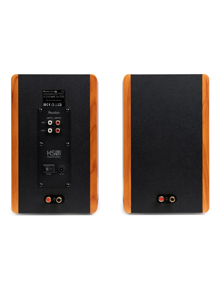 KS01 Juego de altavoces de estantería activos 80W madera