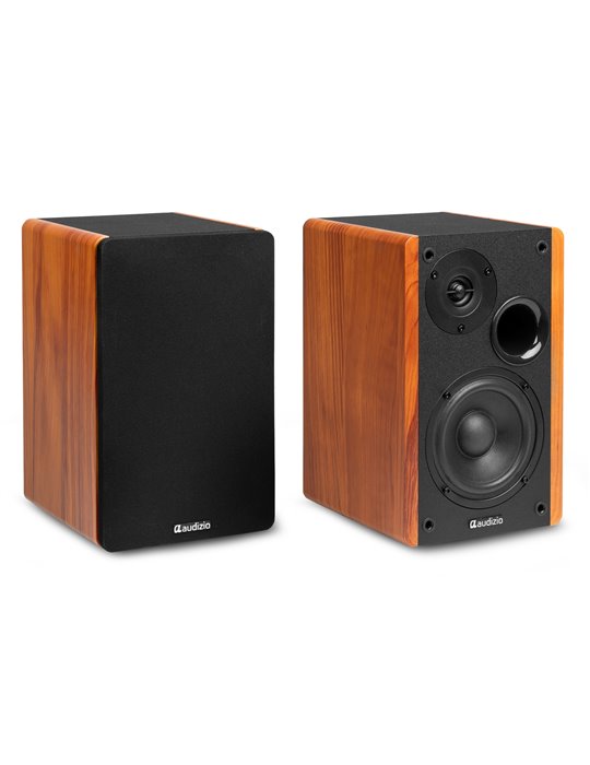 KS01 Juego de altavoces de estantería activos 80W madera