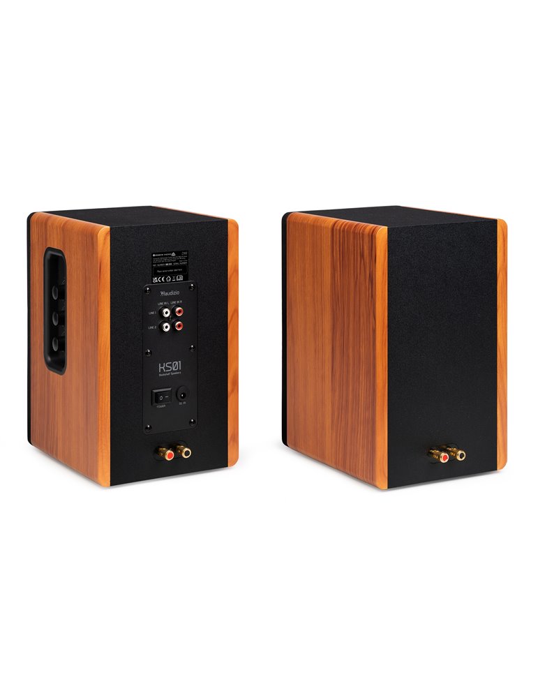 KS01 Juego de altavoces de estantería activos 80W madera