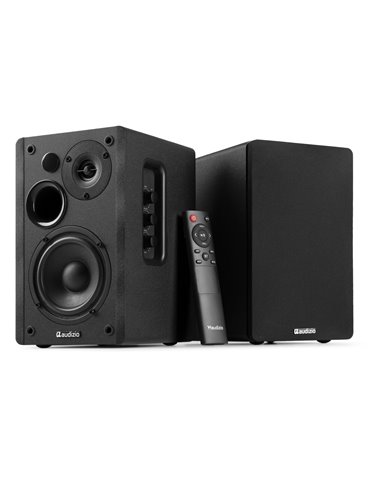 KS01 Juego de altavoces de estantería activos 80W Negro