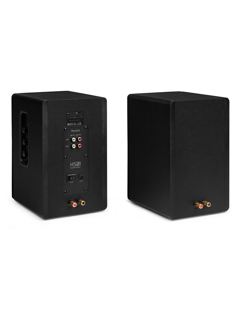 KS01 Juego de altavoces de estantería activos 80W Negro
