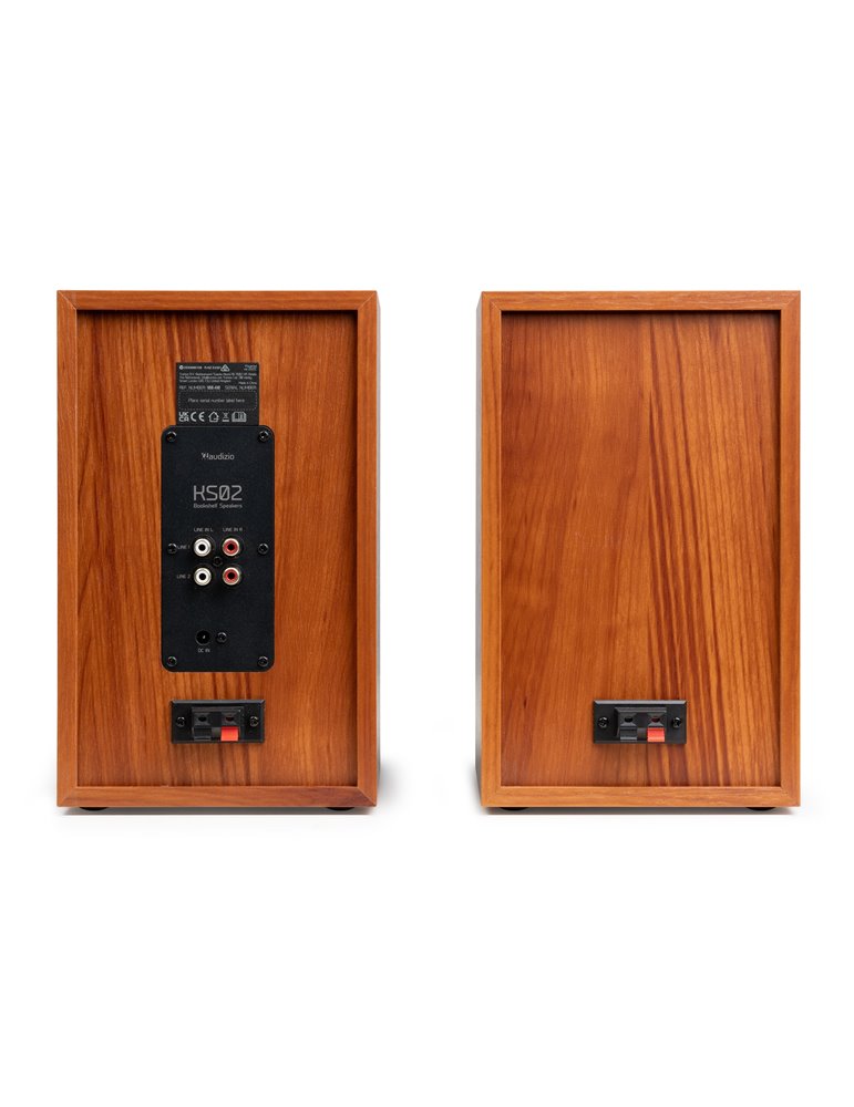 KS02 Juego de altavoces de estantería activos 80W BT Madera