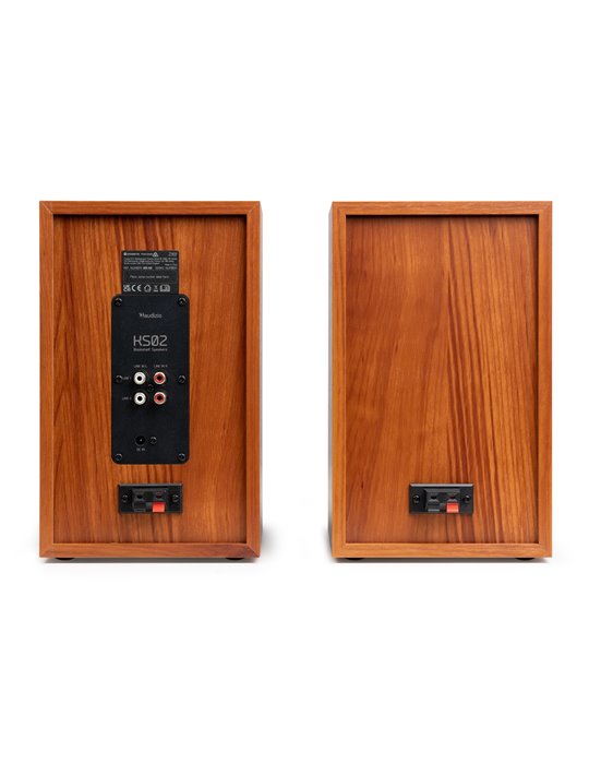 KS02 Juego de altavoces de estantería activos 80W BT Madera