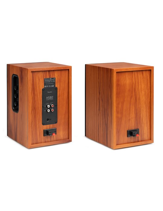 KS02 Juego de altavoces de estantería activos 80W BT Madera