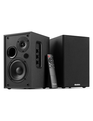 KS02 Juego de altavoces de estantería activos 80W BT negro