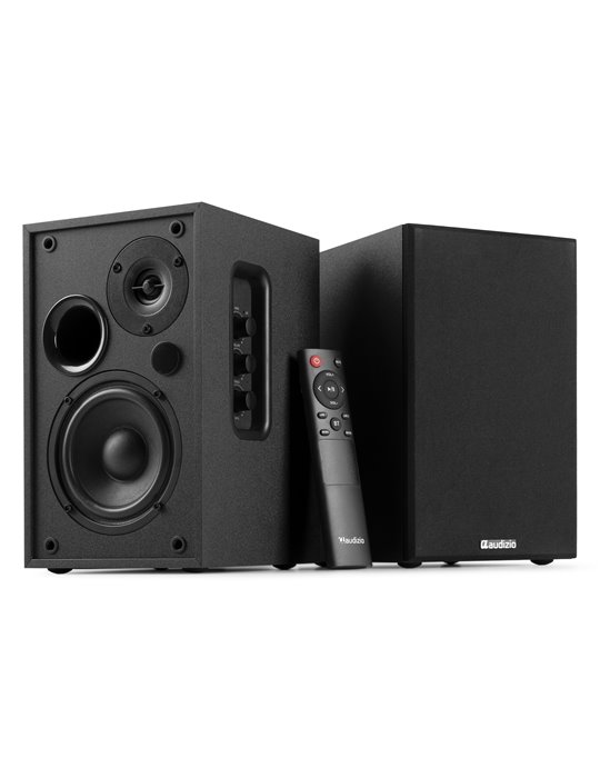 KS02 Juego de altavoces de estantería activos 80W BT negro