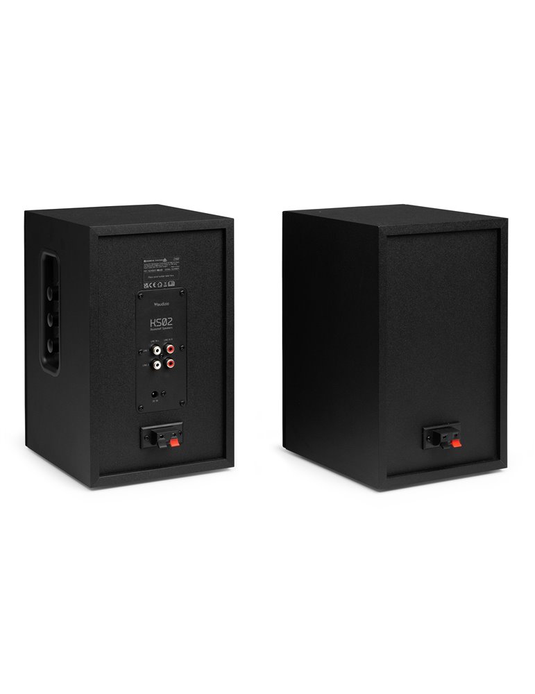 KS02 Juego de altavoces de estantería activos 80W BT negro