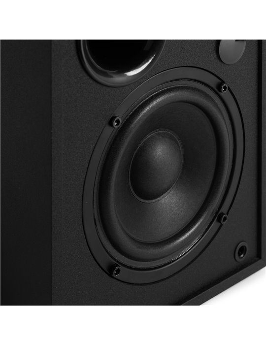 KS02 Juego de altavoces de estantería activos 80W BT negro