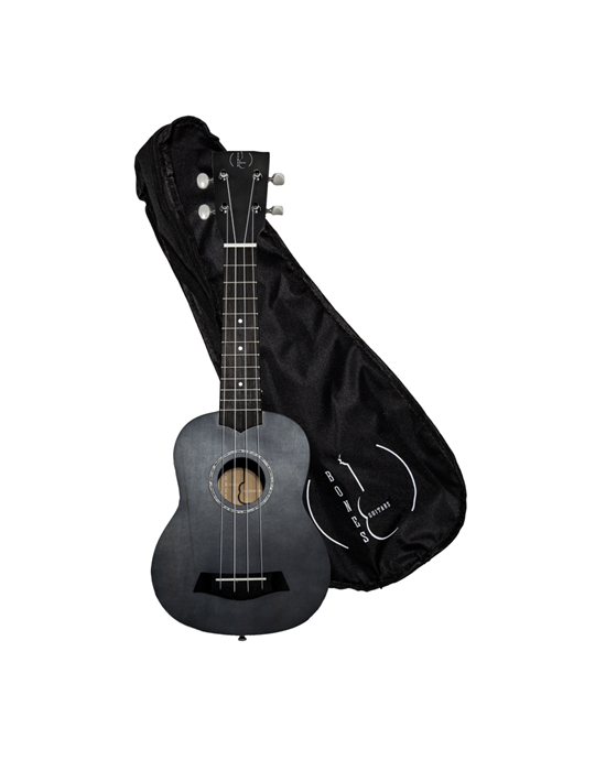 Ukelele Soprano Bones SP200S-BK Linden Negro Satinado