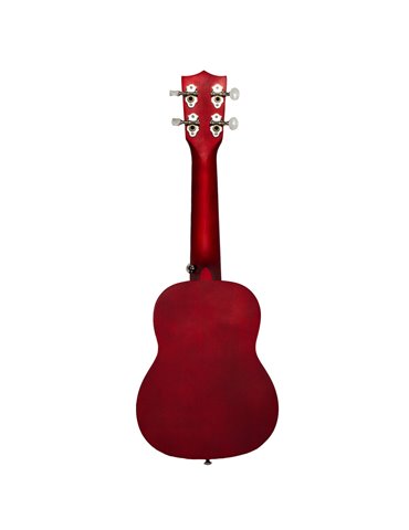 Ukelele Soprano Bones SP200S-RD Linden Rojo Satinado 2