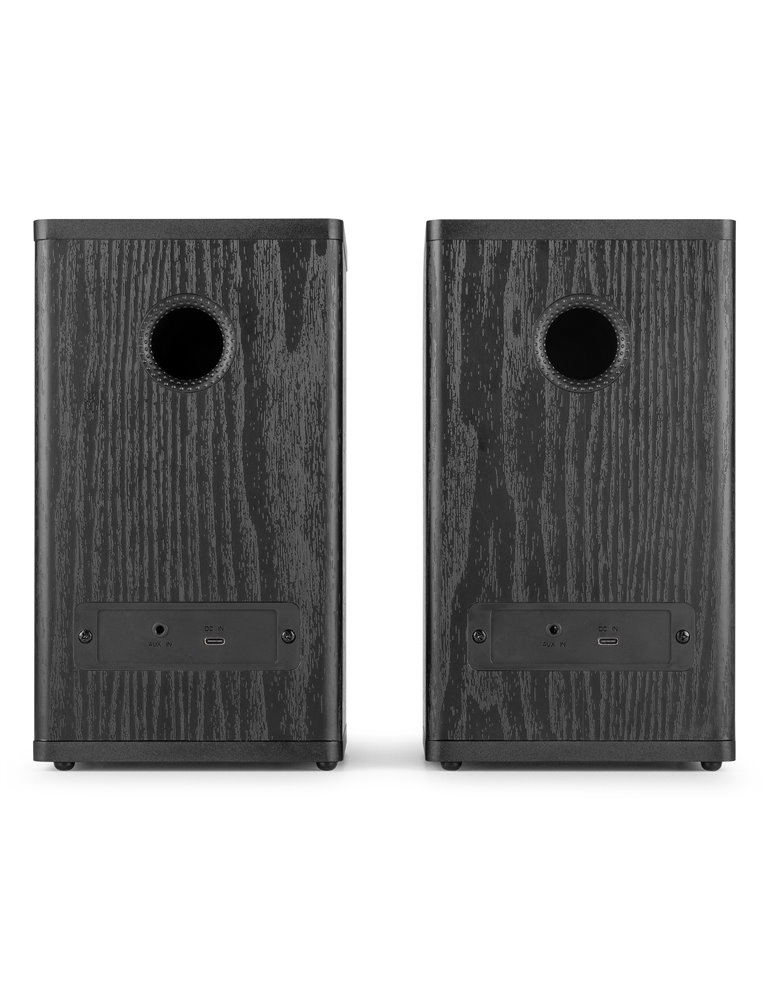 BS20 Conjunto de altavoces activos de estantería con batería, antracita