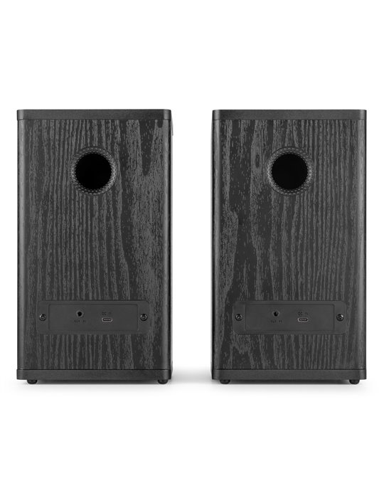 BS20 Conjunto de altavoces activos de estantería con batería, antracita