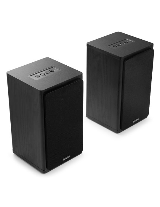 BS20 Conjunto de altavoces activos de estantería con batería, antracita