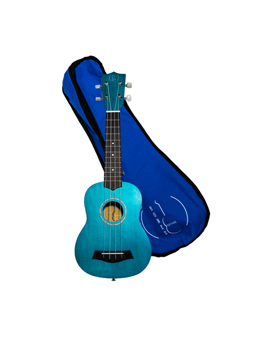 Ukelele Soprano Bones SP200S-BL Linden Azul Satinado