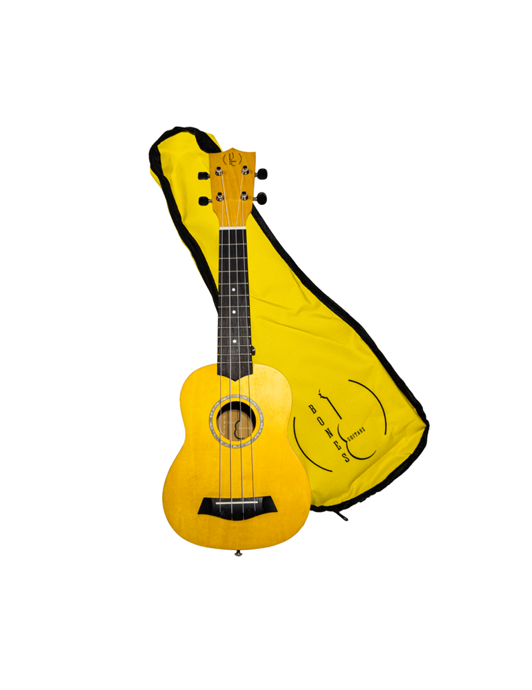 Ukelele Soprano Bones SP200S-YW Linden Amarillo Satinado
