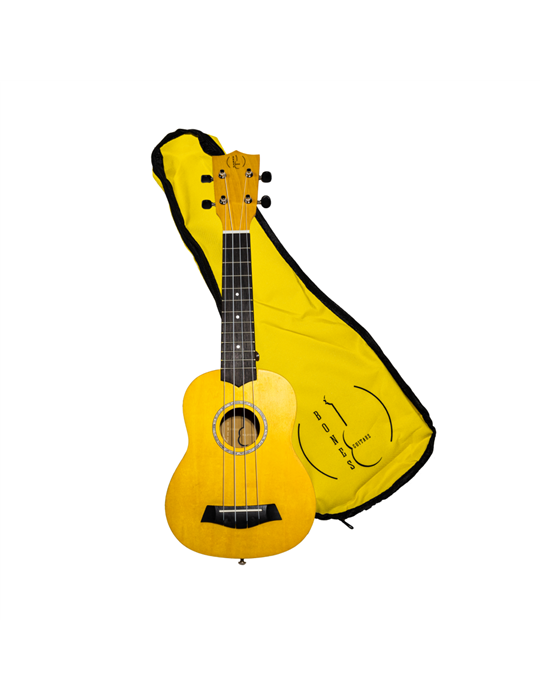 Ukelele Soprano Bones SP200S-YW Linden Amarillo Satinado