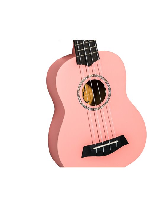 Ukelele Soprano Bones SP200S-PK Linden Rosa Satinado