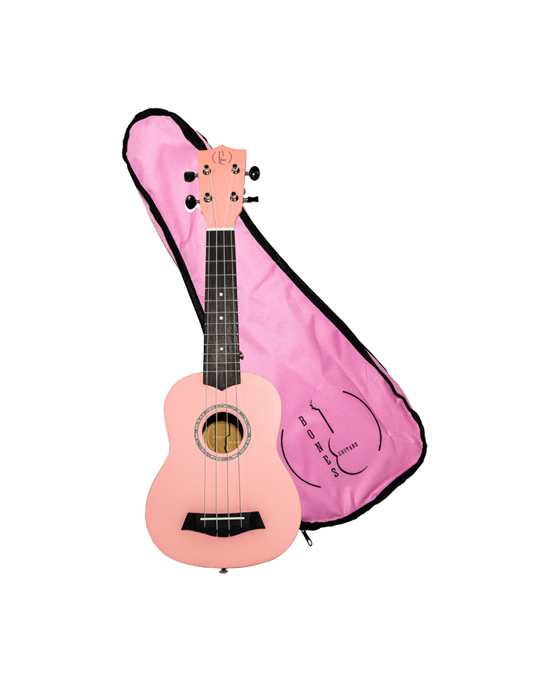 Ukelele Soprano Bones SP200S-PK Linden Rosa Satinado