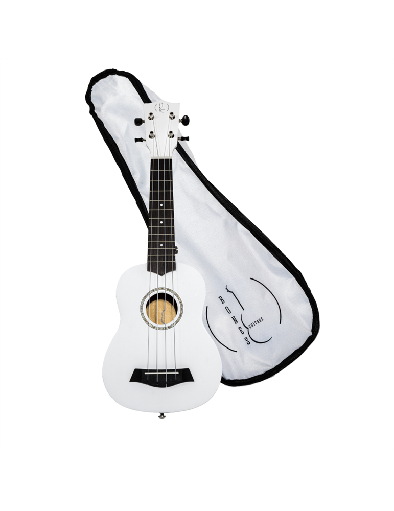Ukelele Soprano Bones SP200S-WH Linden Blanco Satinado