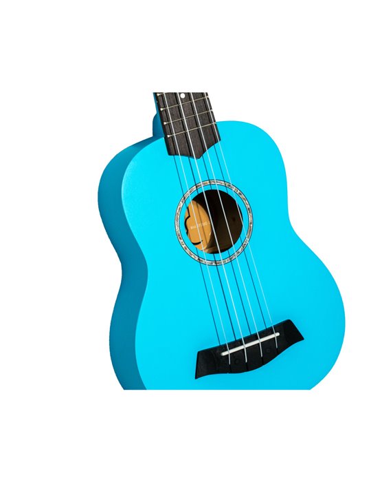 Ukelele Soprano Bones SP200S-LB Linden Azul Cielo Satinado