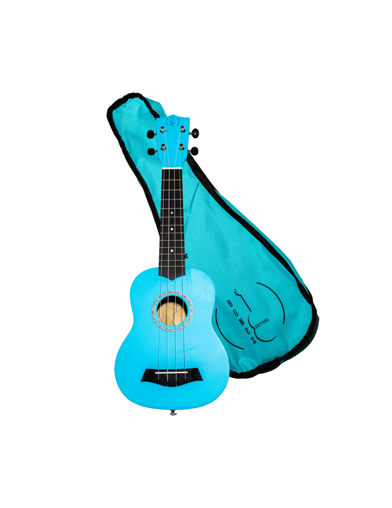Ukelele Soprano Bones SP200S-LB Linden Azul Cielo Satinado