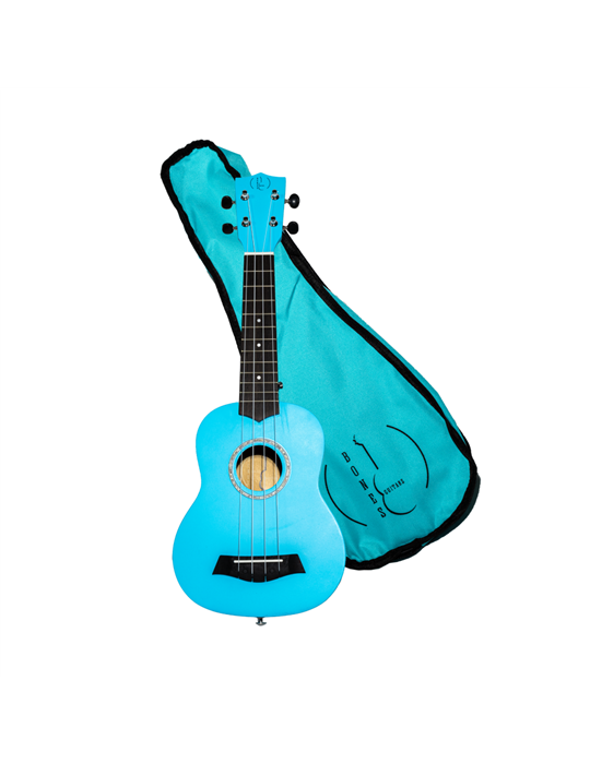 Ukelele Soprano Bones SP200S-LB Linden Azul Cielo Satinado