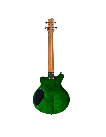 Ukelele Tenor Bones BT-1TG Verde Transparente Eléctrico 2