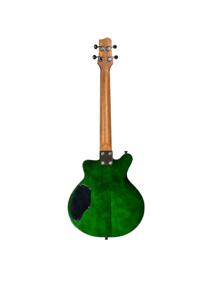Ukelele Tenor Bones BT-1TG Verde Transparente Eléctrico