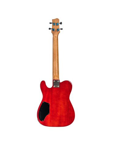 Ukelele Tenor Bones BT-4TA Ámbar Transparente Eléctrico 2