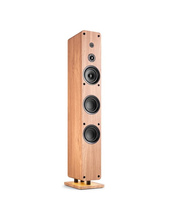 ARCO Altavoz de Torre Activa Madera Clara