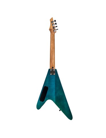 Ukelele Tenor Bones BF-2TB Azul Transparente Eléctrico 2