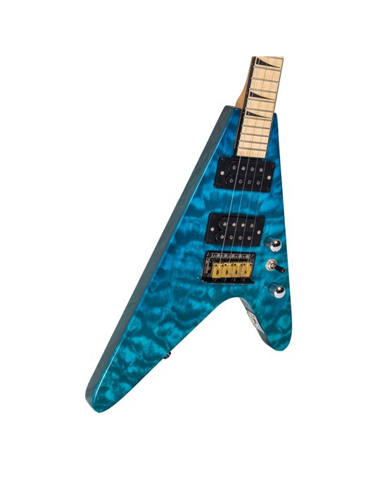 Ukelele Tenor Bones BF-2TB Azul Transparente Eléctrico