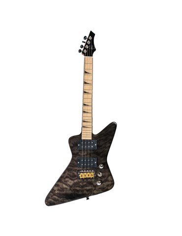 Ukelele Tenor Bones BE-3TB Negro Transparente Eléctrico